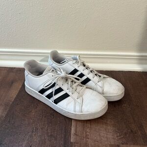 Adidas Men's Classic White and Black Sneakers